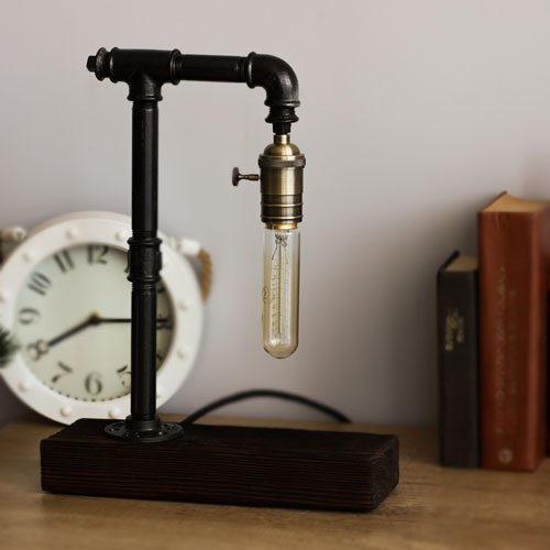 Table lamp, Industrial lighting, Desk lamp, Pipe Desk 2024 Lamp, Steampunk desk lamp, Industrial desk lamp, Edison Steampunk lamp, Pipe Lamp